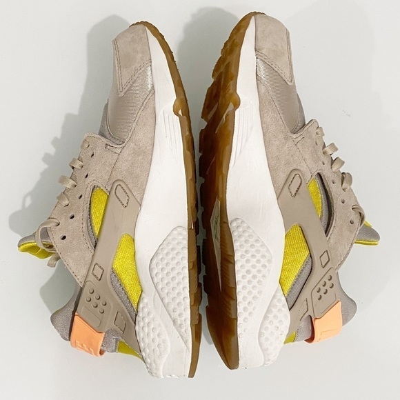 NIKE Air Huarache Run PRM Premium Metallic Silver Sunset Glow Size 7.5 - Picture 7 of 13